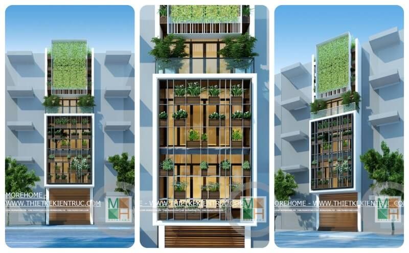 Kiến trúc nhà phố hiện đại được thiết kế tại Xuân La, Tây Hồ, Hà Nội.