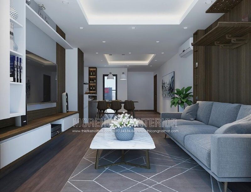 Vách gỗ công nghiệp tạo nên khoảng tường, đẹp, thành kính treo bàn thờ tổ tiên